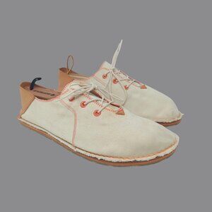 Indian Shoes Japan 9 Canvas Beige Slip On